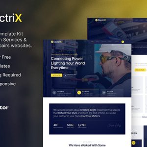 Electrix – Electrician Services & Electrical Repairs Elementor Template Kit